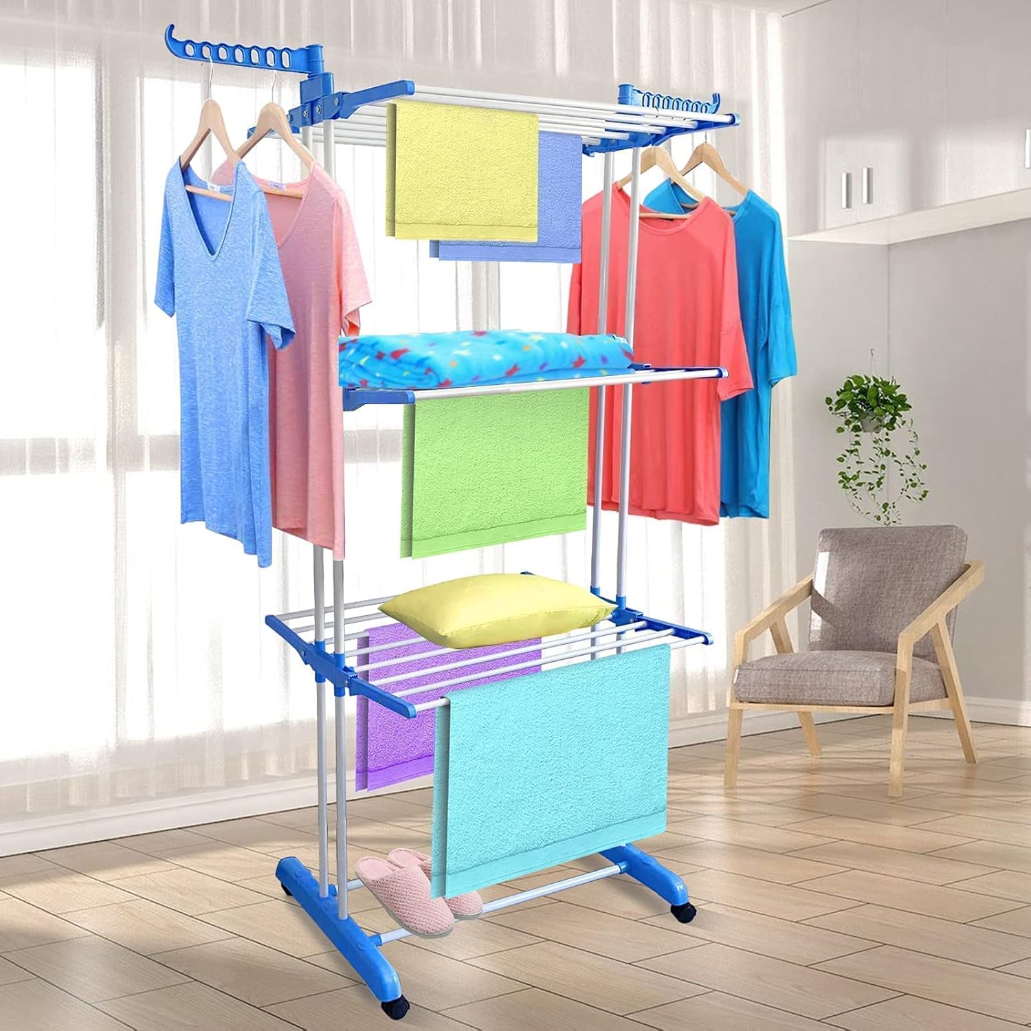 Carbon Steel Cloth Drying Stand Rack Stand