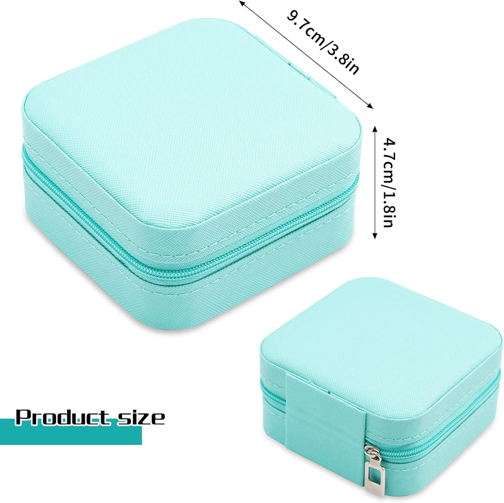 Urbn Mart - Mini Jewelry Travel Case, Leather Jewelry Organizer