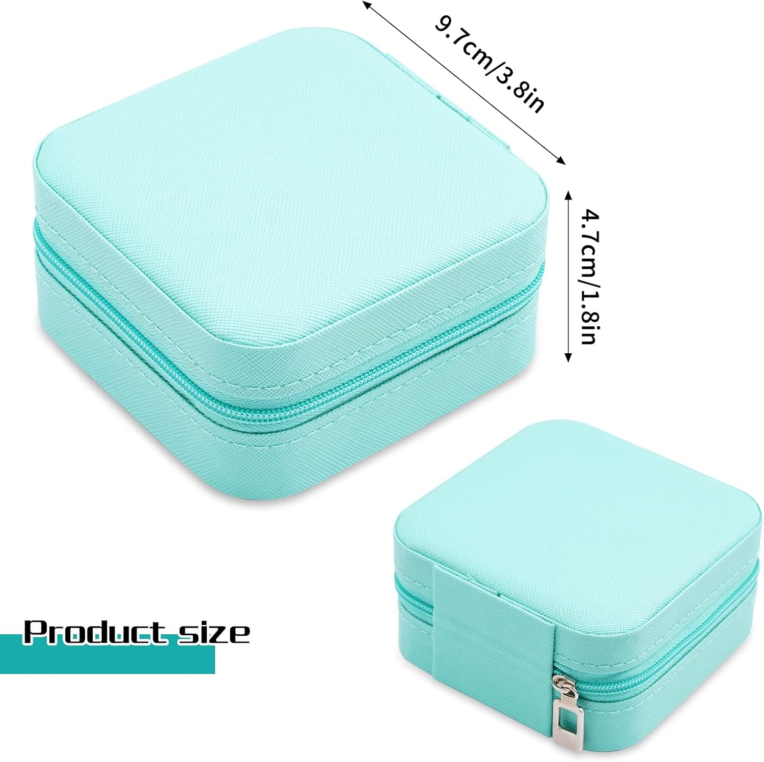 Urbn Mart - Mini Jewelry Travel Case, Leather Jewelry Organizer