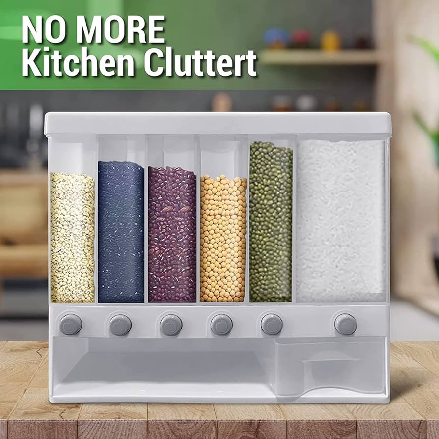 Urbn Mart - Wall Mounted Rice dispenser 10kg food storage
