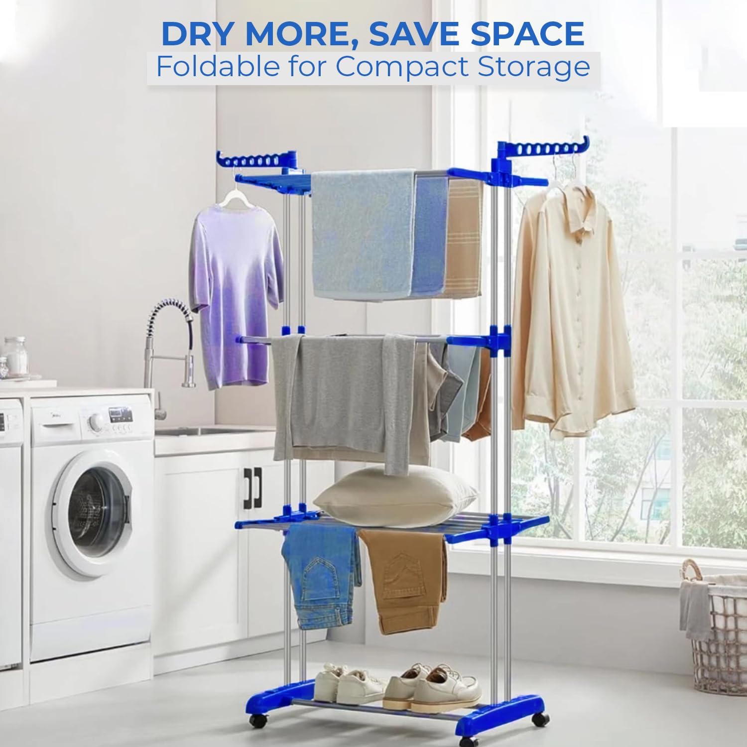 Carbon Steel Cloth Drying Stand Rack Stand