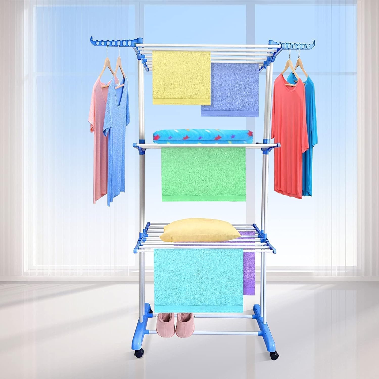 Carbon Steel Cloth Drying Stand Rack Stand
