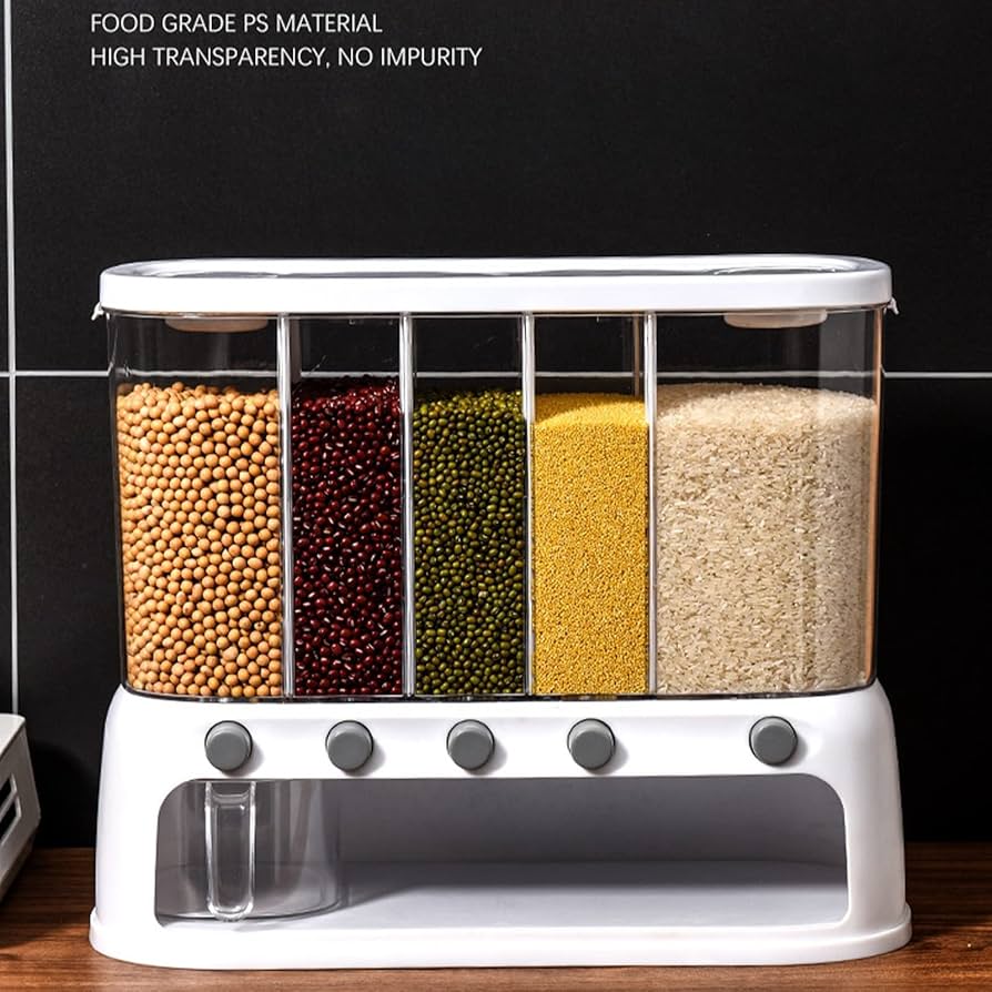Urbn Mart - Wall Mounted Rice dispenser 10kg food storage