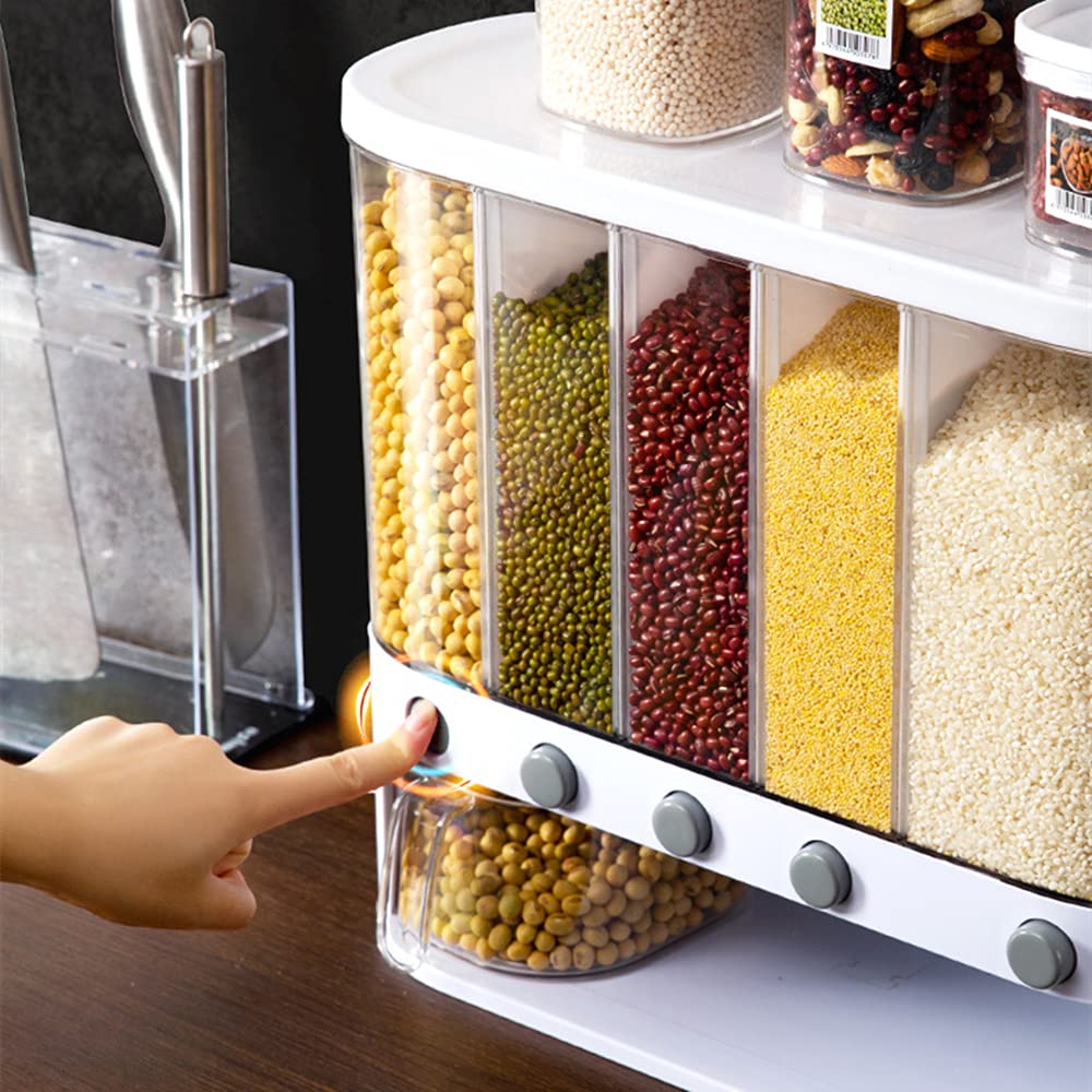 Urbn Mart - Wall Mounted Rice dispenser 10kg food storage