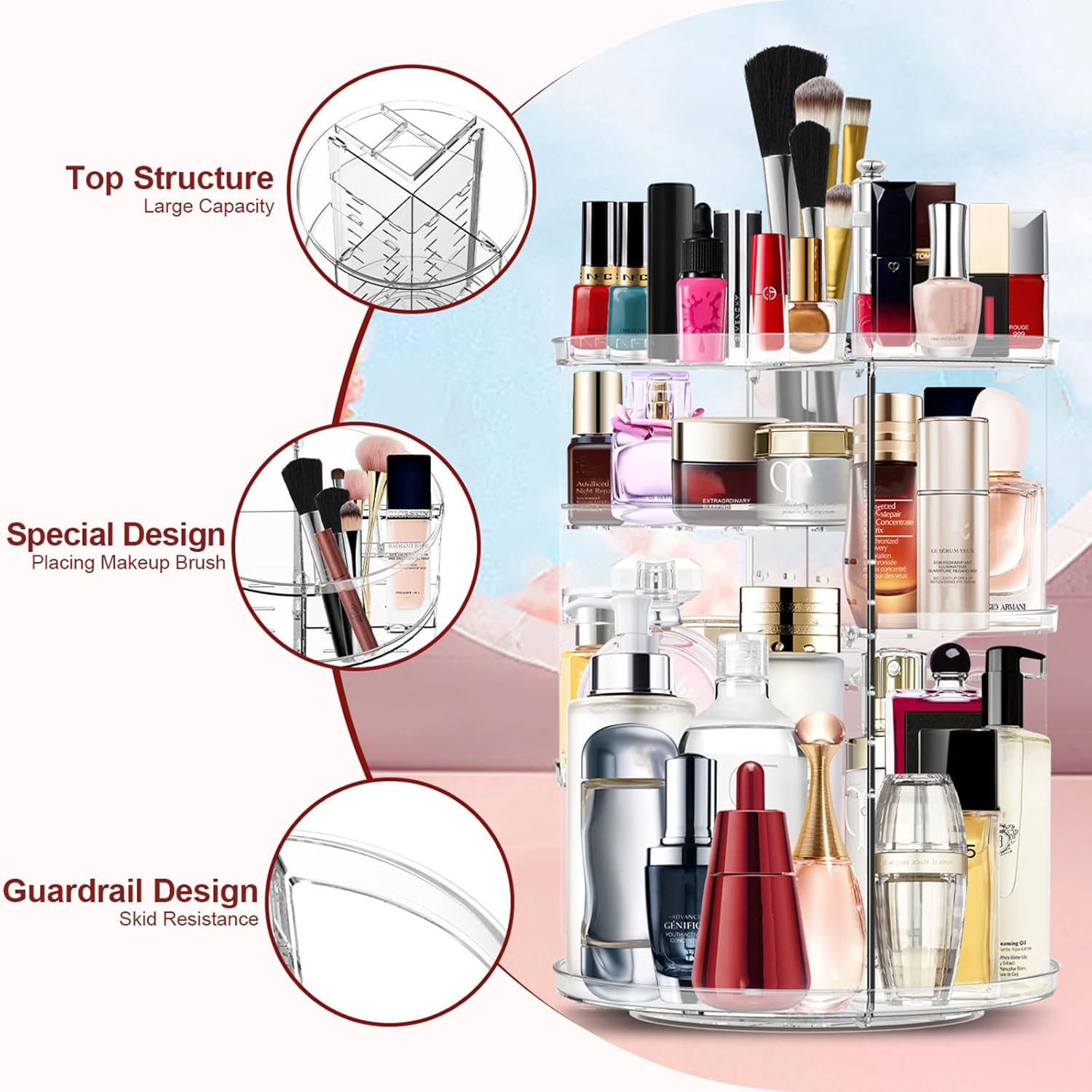 Urbn Mart - 360 Rotating Cosmetic Organizer