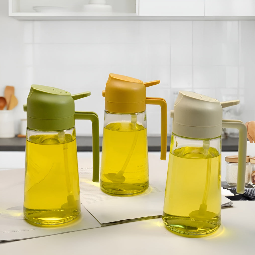 Urbn Mart - 580ml Glass Oil Bottle