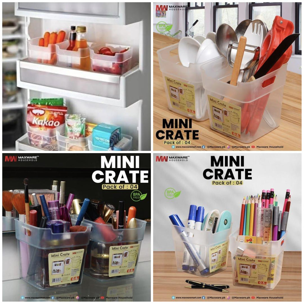 Urbn Mart - Mini Crate Organizer (4pcs pack)