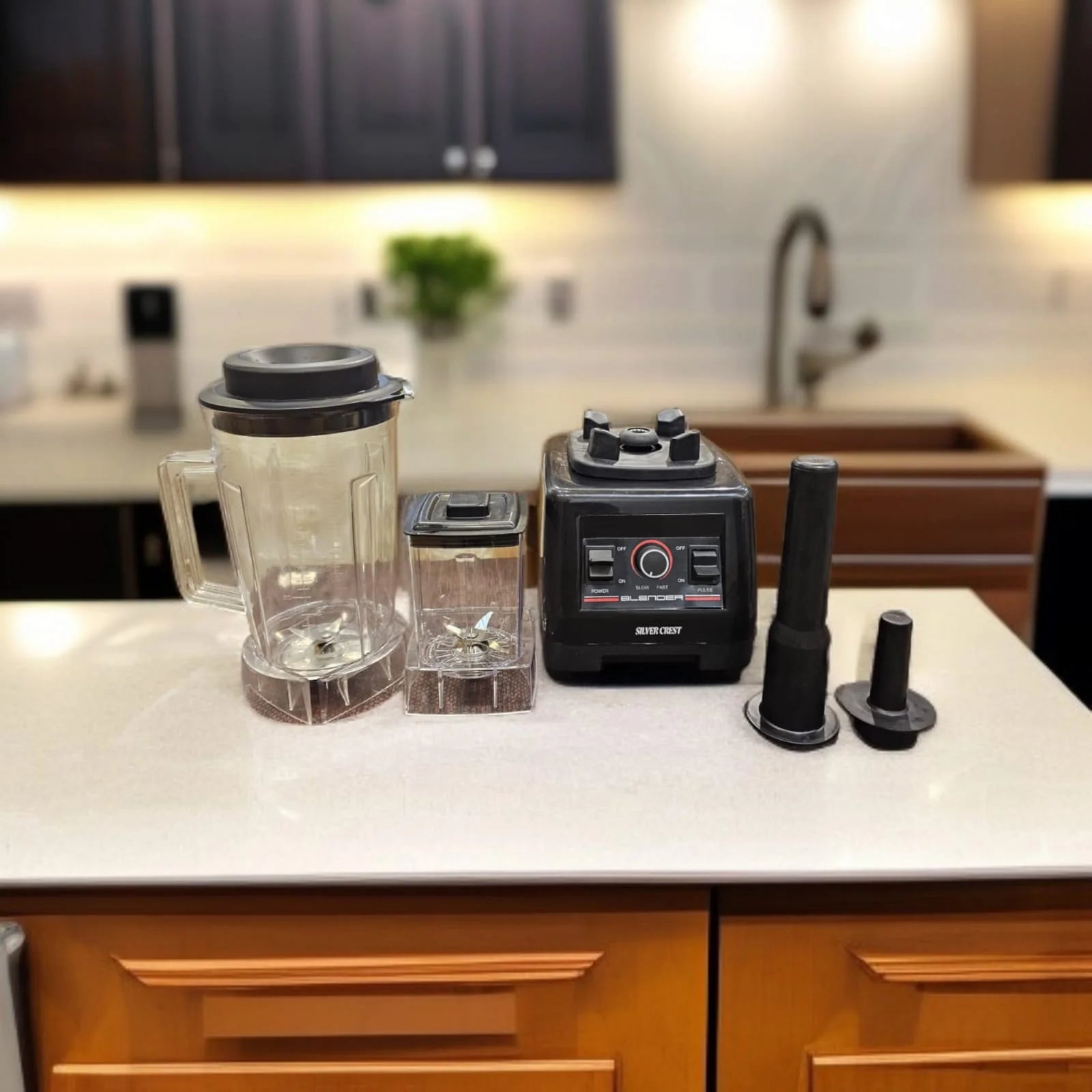Silver Crest 2-in-1 Blender | Blender & Grinder Set | 1800W