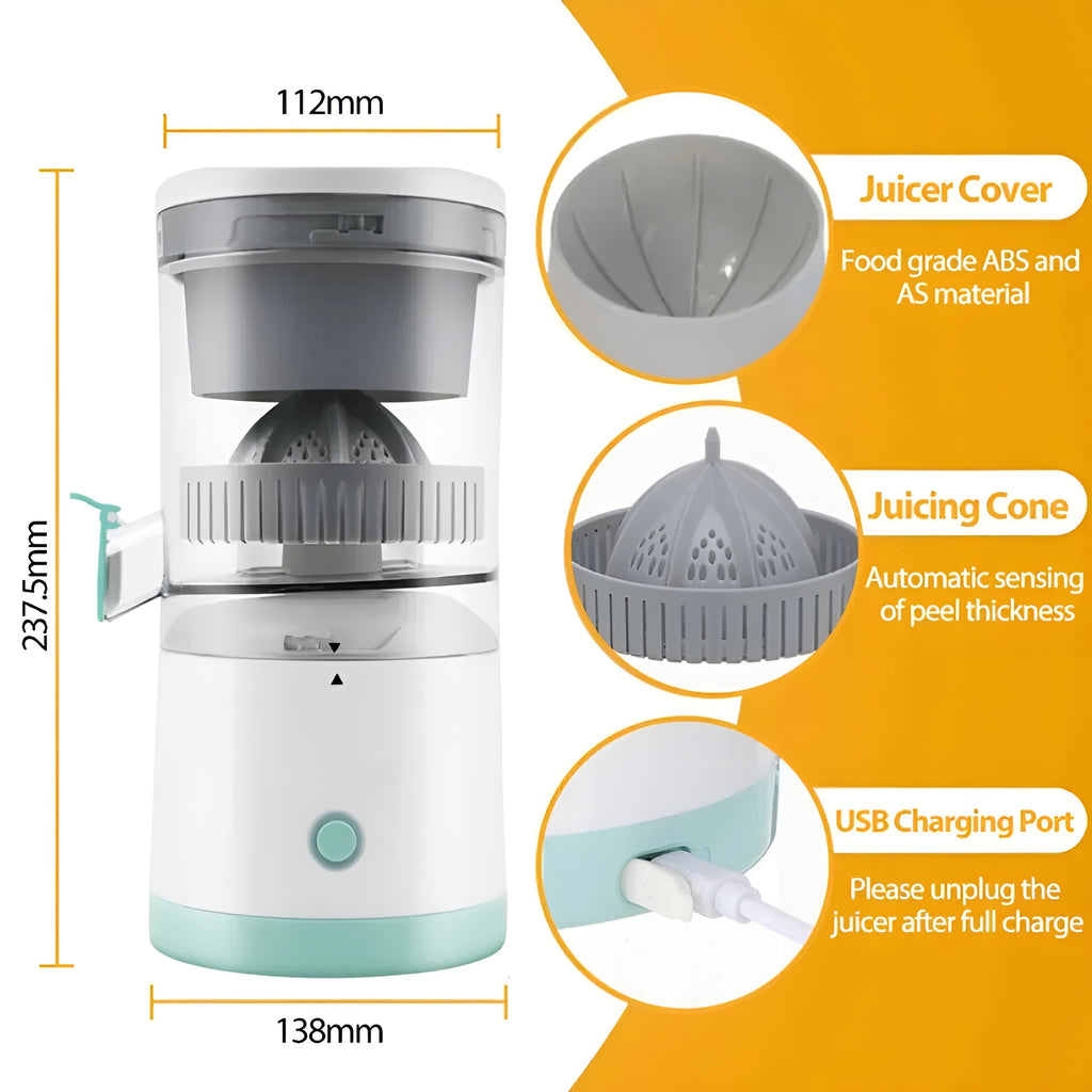 Urbn Mart - Portable Citrus Juicer Wireless Citrus Juice Extractor